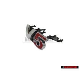VW Original V5 Frente Rotulo Insignia Emblema Cromo Rojo - 1J6853679B GQF