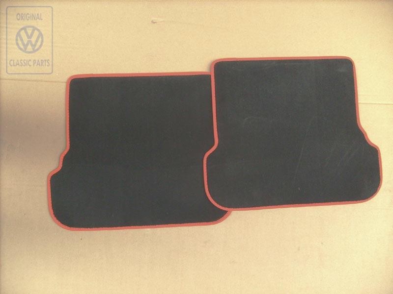 VW Original 1 Juego Alfombrillas Negro/Naranja Tropic - 1E0061224E GKV