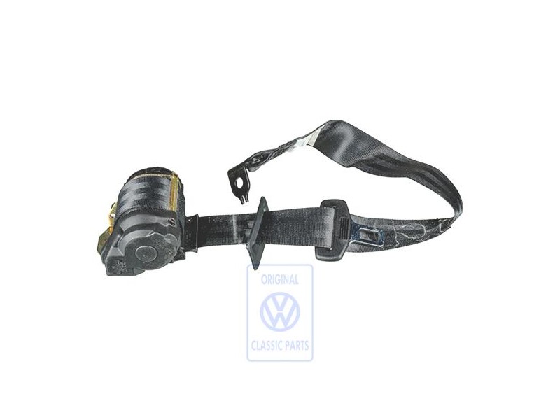VW Original Cinturon Segur. Tres Puntos Negro Satinado - 1E0857805A B41