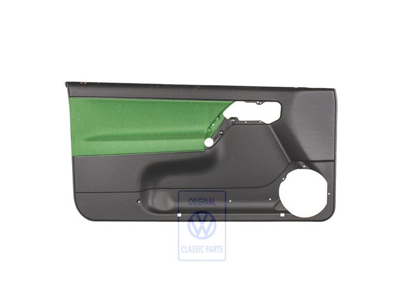 VW Original Revestimiento Puerta (Tela) Negro/Verde Cosmic - 1E0867011AKHFQ