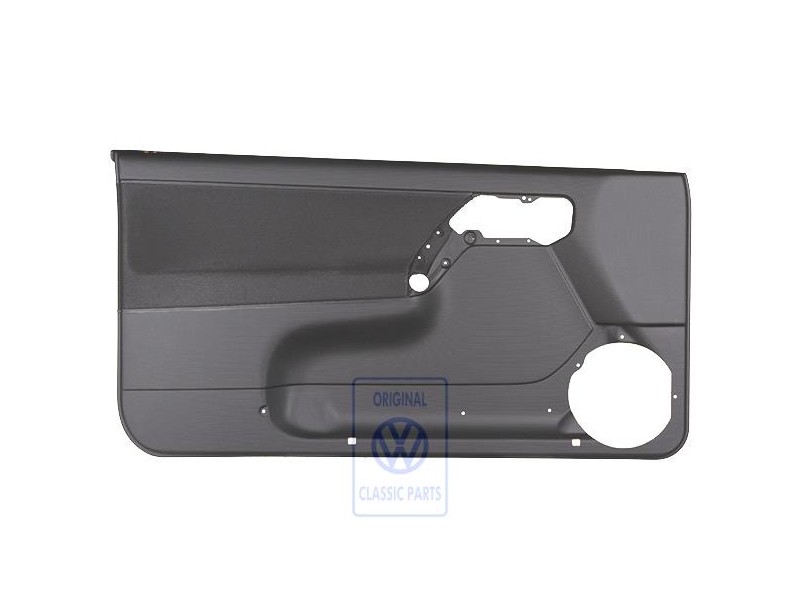 VW Original Revestimiento Puerta (Tela) Negro/Negro - 1E0867011AKHFX