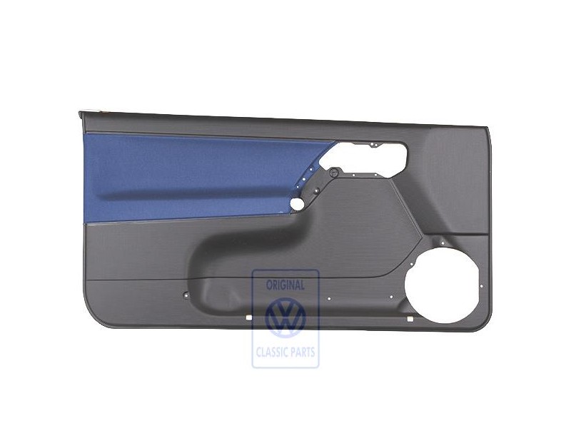 VW Original Revestimiento Puerta (Tela) Negro/Orbitblue - 1E0867011ANHFR