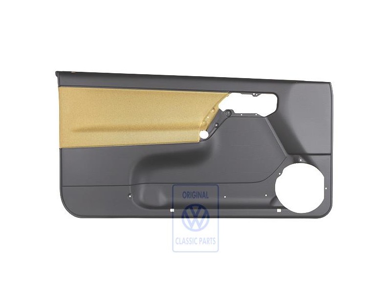 VW Original Revestimiento Puerta (Tela) Negro/Amarillo Futura - 1E0867011ANHFT