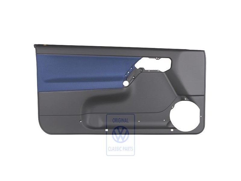 VW Original Revestimiento Puerta (Tela) Negro/Orbitblue - 1E0867012AKHFR
