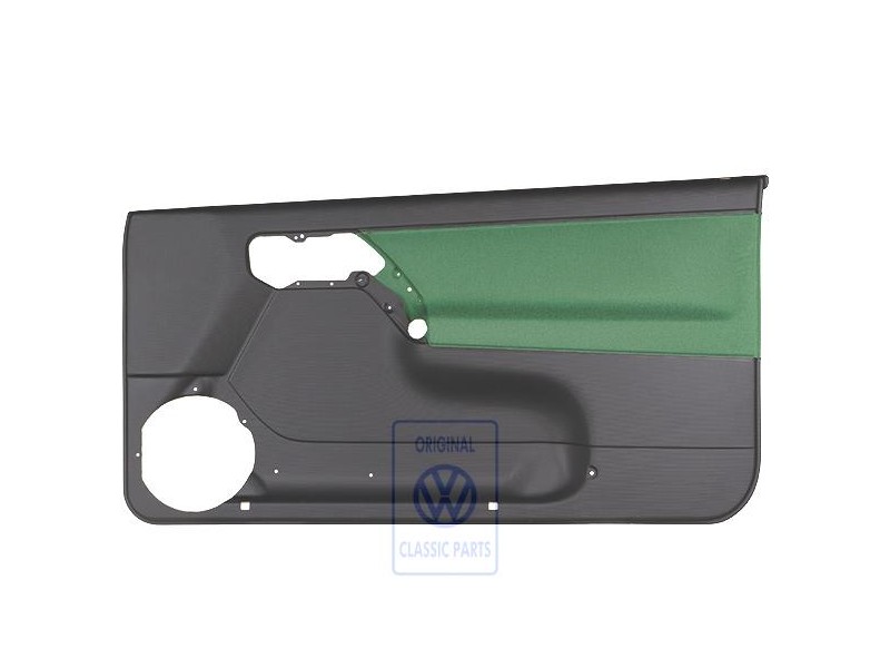 VW Original Revestimiento Puerta (Tela) Negro/Verde Cosmic - 1E0867012ANHFQ