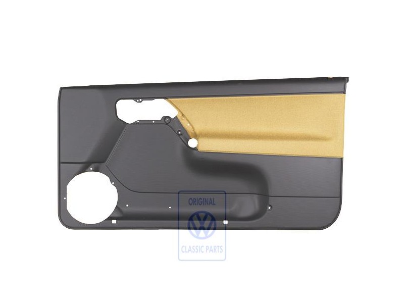 VW Original Revestimiento Puerta (Tela) Negro/Amarillo Futura - 1E0867012ANHFT