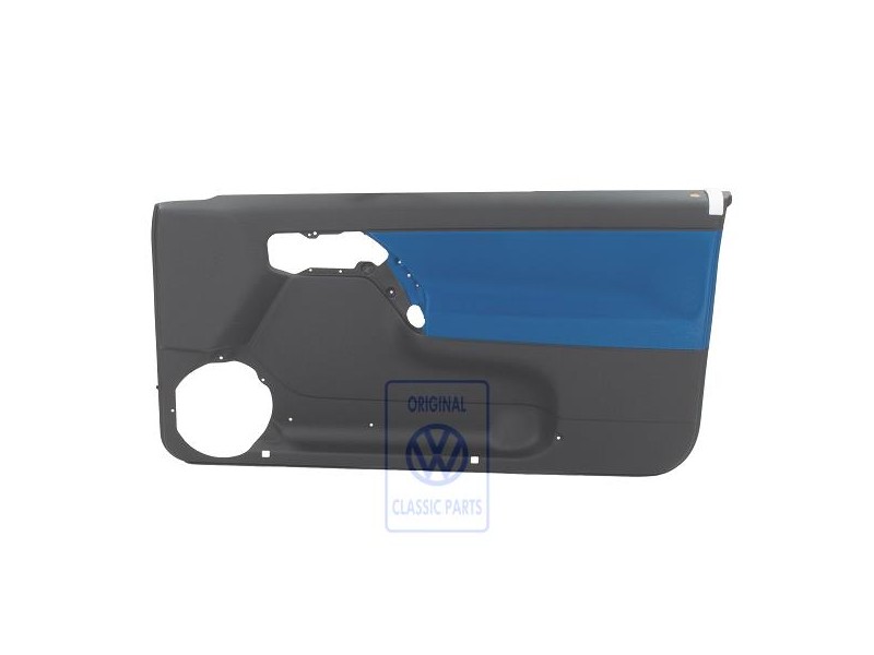 VW Original Revestimiento Puerta (Tela) Negro/Jazzblue - 1E0867012ATLZQ