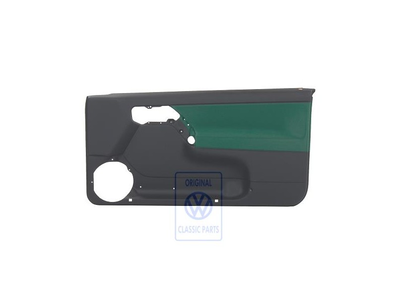 VW Original Revestimiento Puerta (Tela) Negro/Verde - 1E0867012ATLZS