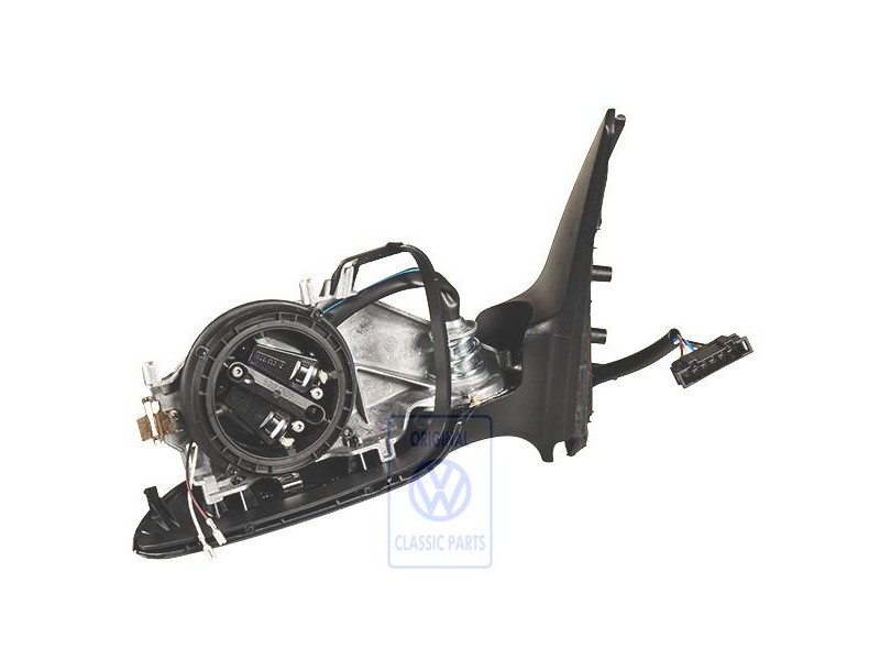 VW Original Caja De Espejo Exterior Negro Satinado - 1E1857507E 01C