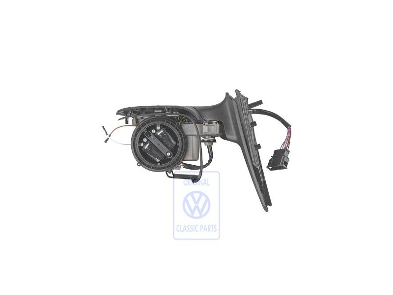 VW Original Caja De Espejo Exterior Negro Satinado - 1E2857508F 01C