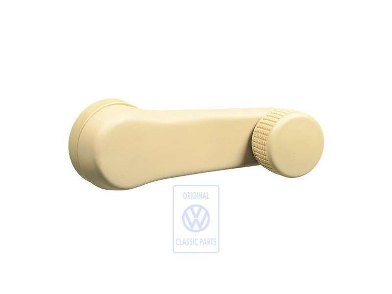 VW Original Manivela Ventanilla Beige Crema - 1H0837581D 3PT