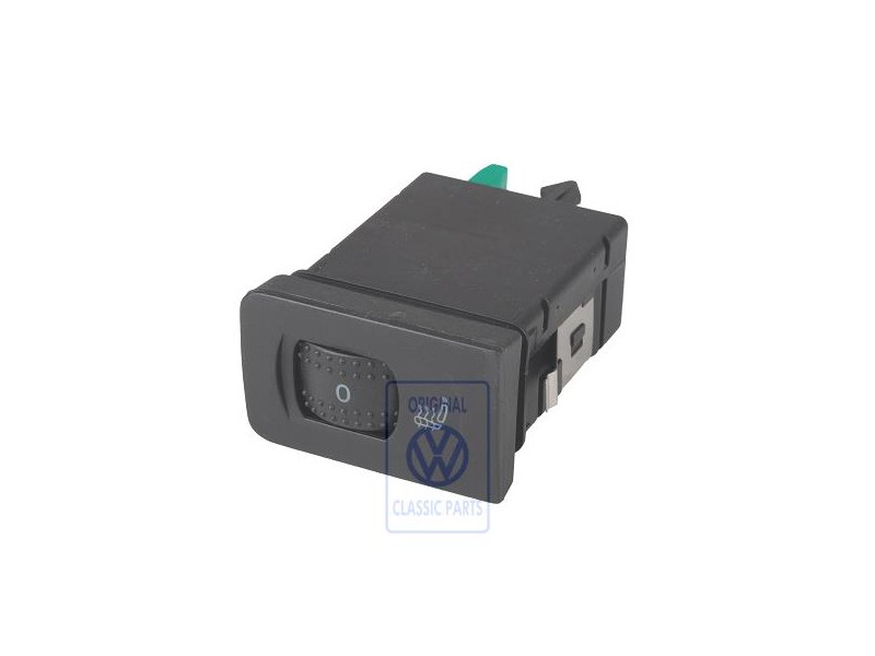 VW Original Conmutador P. Calefac. Asiento Negro Satinado - 1J0963563H 01C