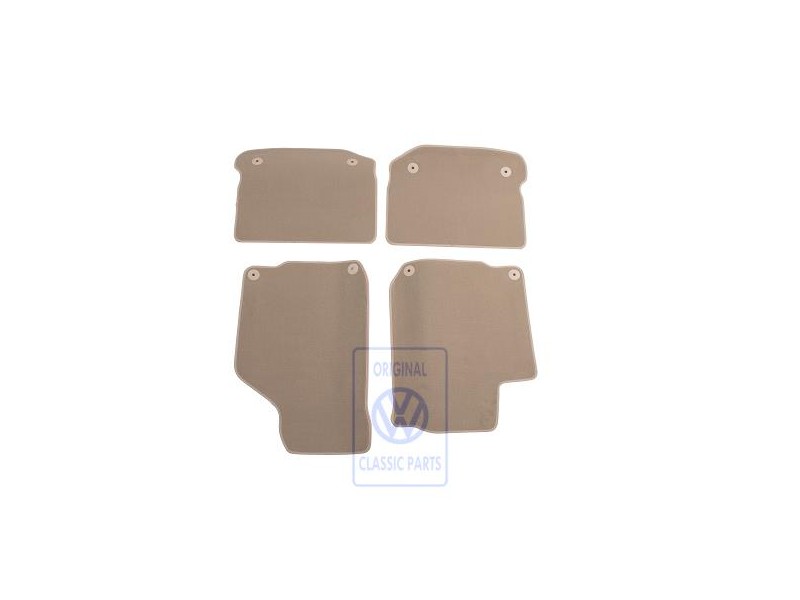 VW Original 1 Juego Alfombrillas Beige Claro - 1J1863011AAHZF