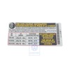 VW Original Adhesivo P. Presion Neumaticos - 1K0010658F