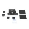 VW Original 1 Juego Piezas Adaptadoras Negro Satinado - 1K0868003D 9B9