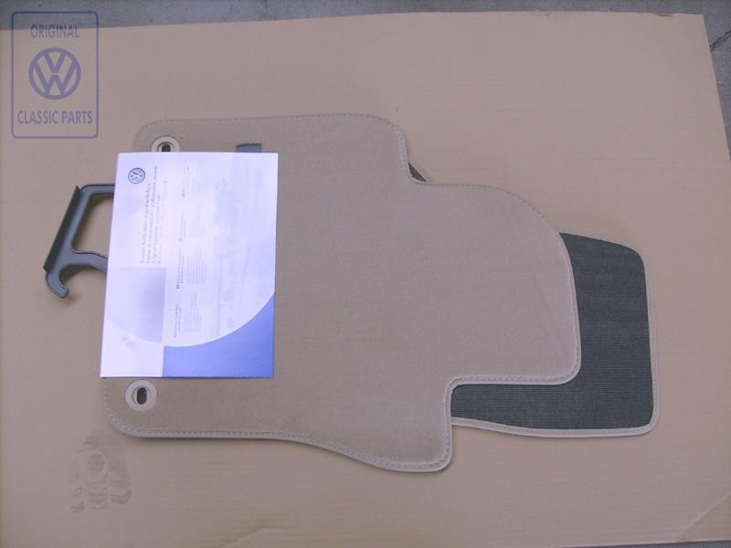 VW Original 1 Juego Alfombrillas (Textil) Purebeige - 1K1061275P RYL