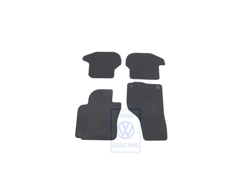 VW Original 1 Juego Alfombrillas Negro - 1Q1863011C WGK