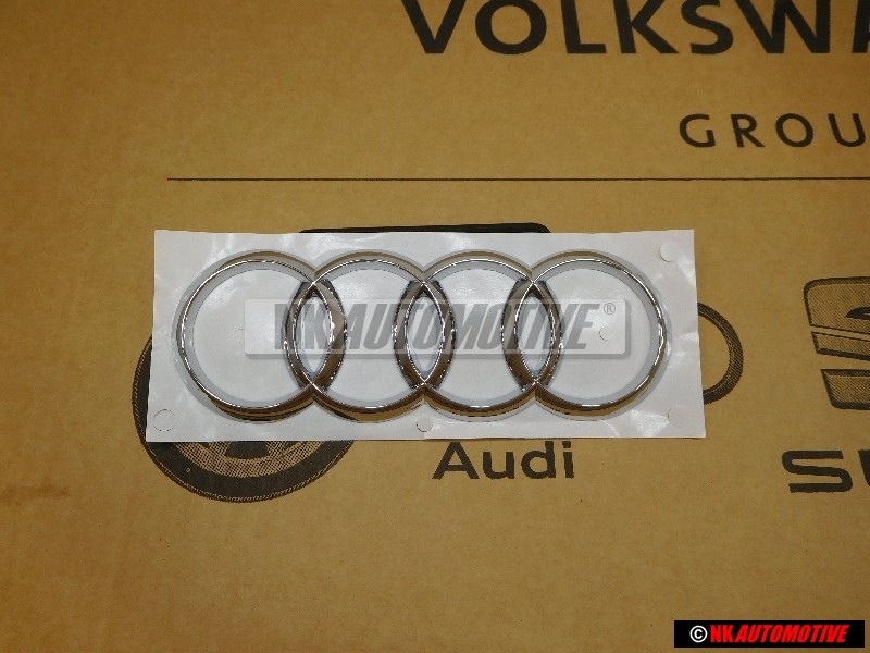 Audi Original Anillos Trasero Simbolo Insignia Emblema Cromo - 8K9853742A 2ZZ