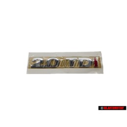 VW Original 2.0 TDI Trasero Rotulo Insignia Emblema Cromo Rojo - 1T0853675H GQF