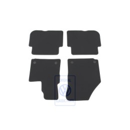 VW Original 1 Juego Alfombrillas Negro/Gris Plata - 1T2863011E RII