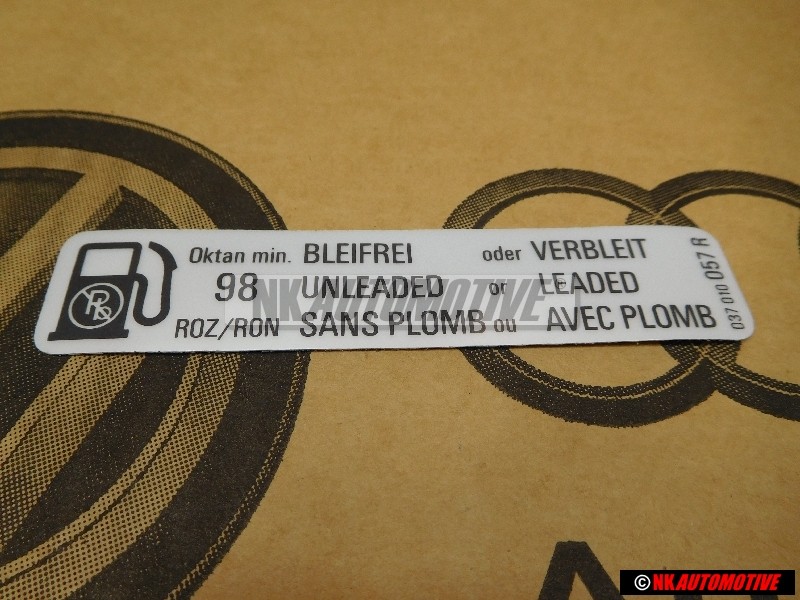 VW Original Adhesivo: '98 Roz/Ron' - 036000263