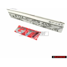 VW Original GTI Trasero Rotulo Insignia Emblema Cromo Rojo - 377853687CK