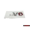 VW Original V6 Trasero Rotulo Insignia Emblema Cromo Rojo - 1J0853675H GQF
