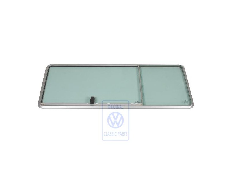 VW Original Ventanilla Corrediza Completa Color Cromo - 253847712D 908