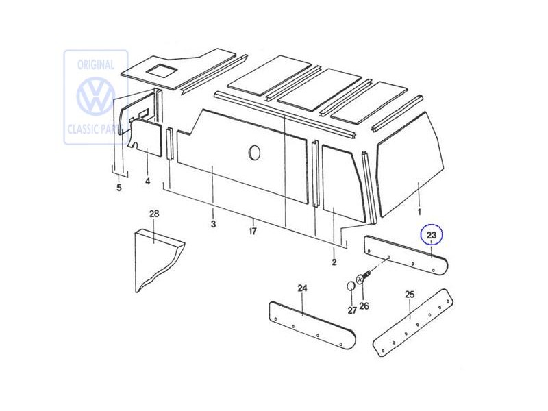 VW Original Embellecedor - 281070004D