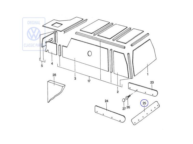 VW Original Embellecedor - 281070004F