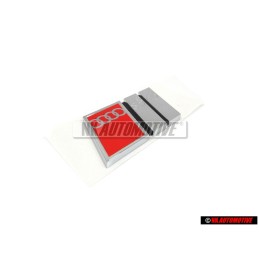 Audi Original S4 Trasero Rotulo Insignia Emblema Cromo Rojo - 8D0853737B 2ZZ