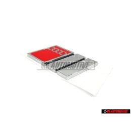 Audi Original S4 Trasero Rotulo Insignia Emblema Cromo Rojo - 8D0853737B 2ZZ