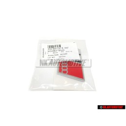 Audi Original S4 Trasero Rotulo Insignia Emblema Cromo Rojo - 8D0853737B 2ZZ