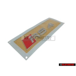 Audi Original RS4 Trasero Rotulo Insignia Emblema Cromo Rojo - 8H0853740 2ZZ