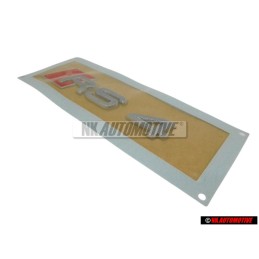 Audi Original RS4 Trasero Rotulo Insignia Emblema Cromo Rojo - 8H0853740 2ZZ