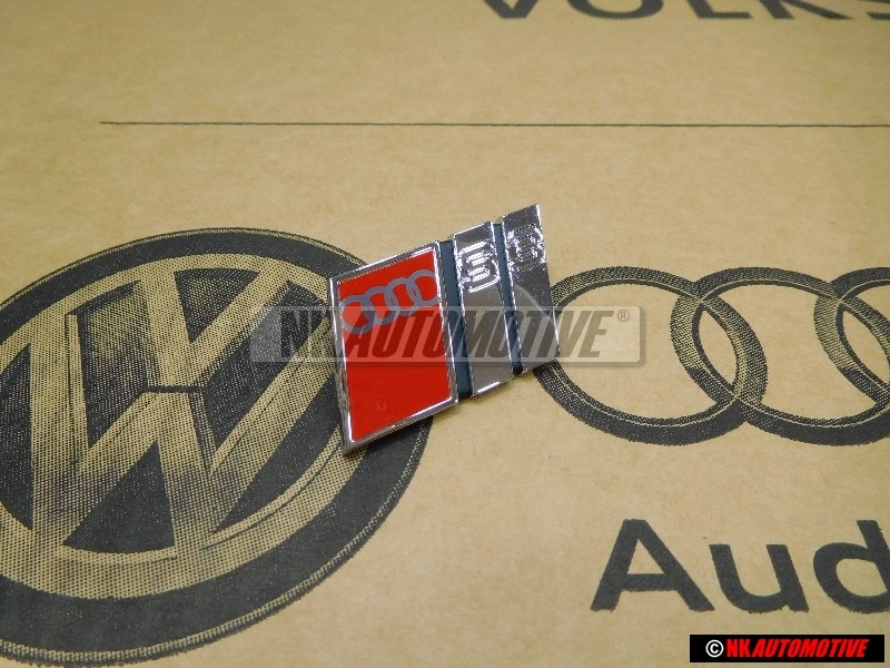 Audi Original S3 Frente Rotulo Insignia Emblema Cromo Rojo - 8L7853736 2ZZ