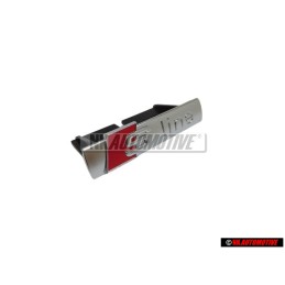 Audi Original S-LINE Frente Rotulo Insignia Emblema Cromo Rojo - 8P4853736A 2ZZ