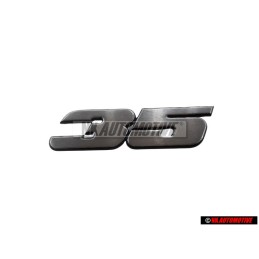 VW Original 35 Frente Rotulo Insignia Emblema Plata Cepillada - 291853687AF