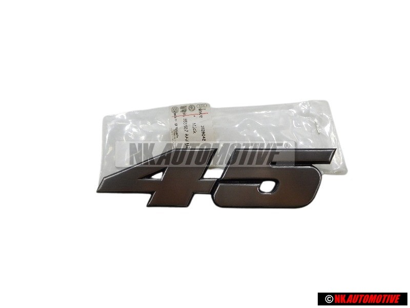 VW Original 45 Frente Rotulo Insignia Emblema Plata Cepillada - 291853687AHBBJ