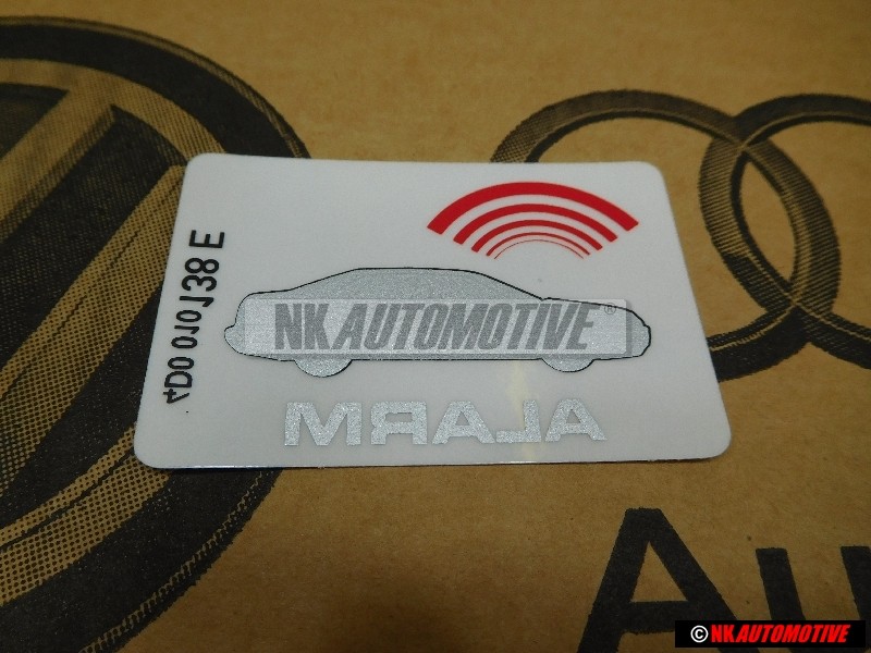 Audi Original Adhesivo 'Alarm' - 443010026F