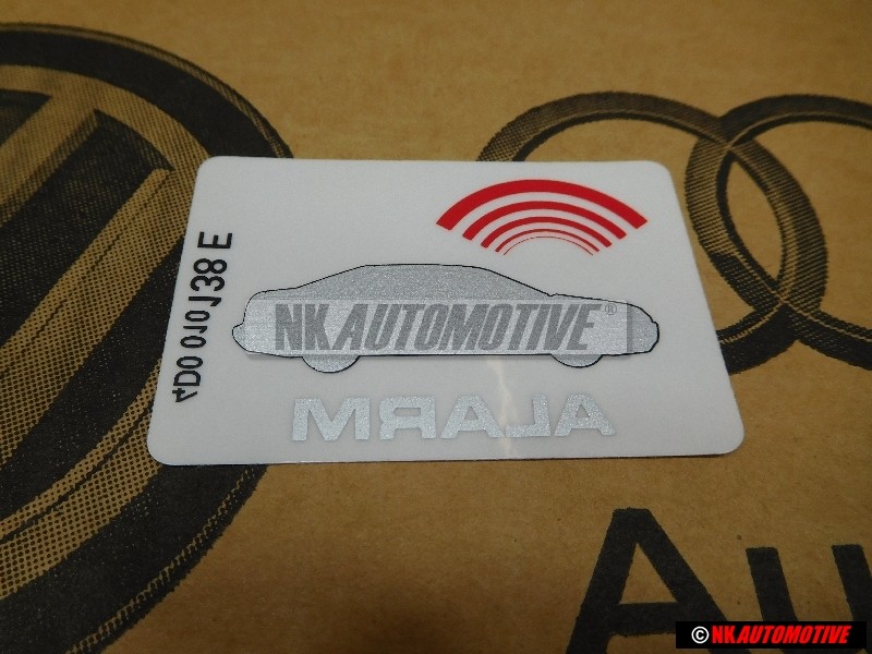 Audi Original Adhesivo 'Alarm' - 443010026G