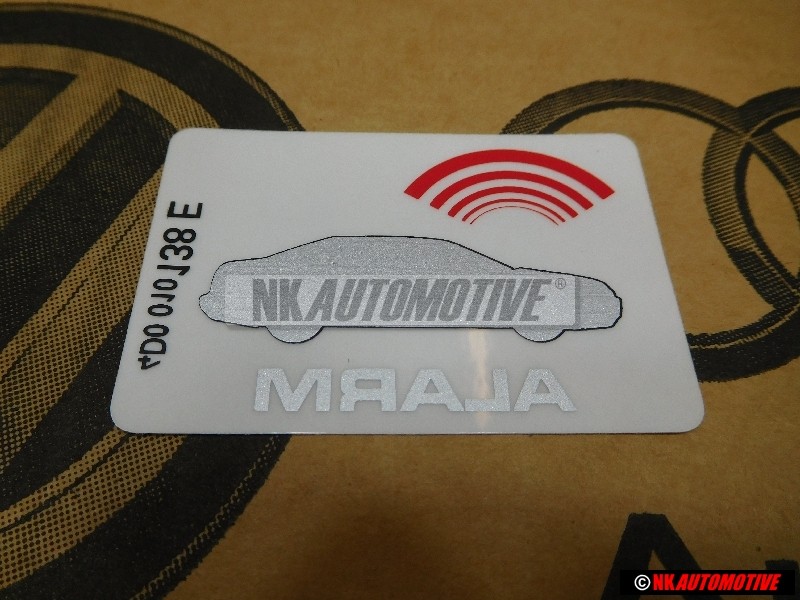 Audi Original Adhesivo 'Anti Theft' - 443010015A