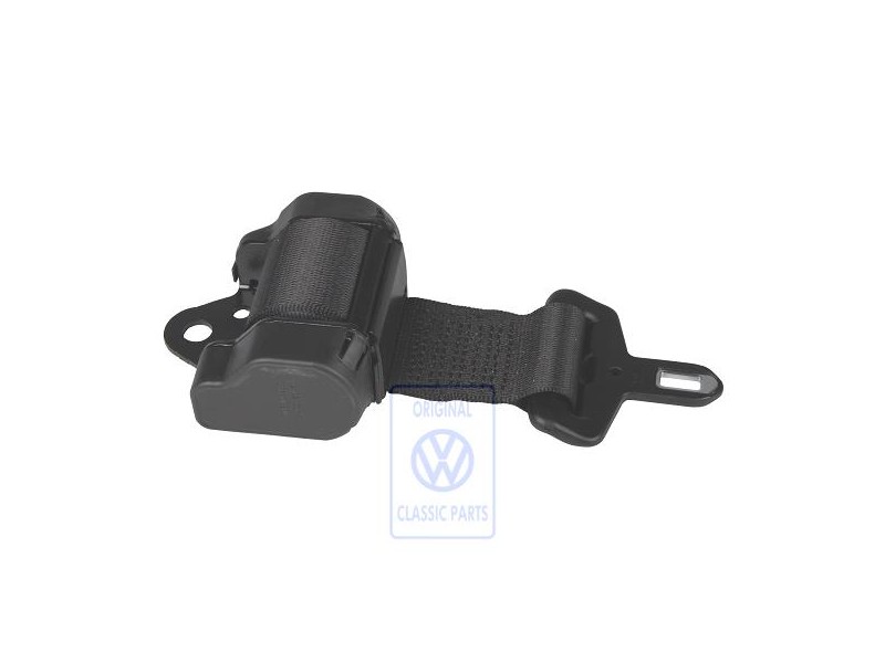 VW Original Cinturon Abdominal Automatico Negro Satinado - 2D3857714 01C