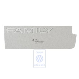 VW Original Rotulo Autoadhesivo Plata/Negro - 2K0853685A 4M1