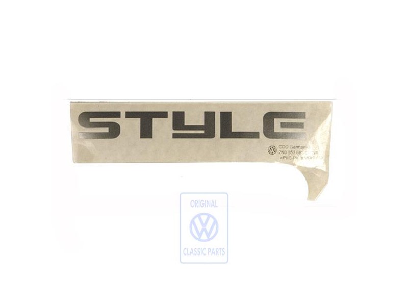 VW Original Rotulo Autoadhesivo Plata - 2K0853685C 1W4