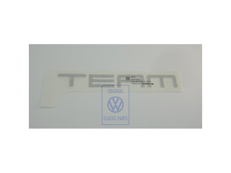 VW Original Rotulo Autoadhesivo Plata - 2K0853686A 1W4