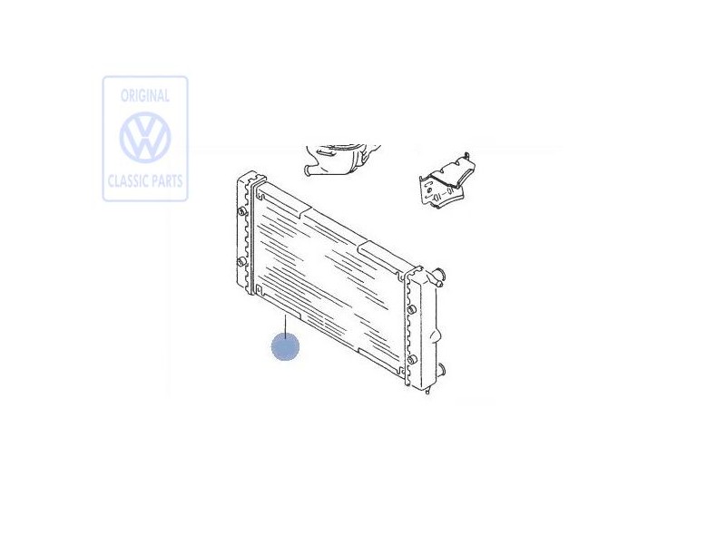 VW Original Radiador Para Refrigerante - 321121253BL