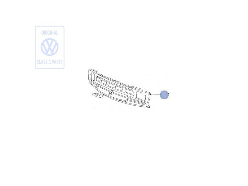 VW Original Chapa De Cierre Delantera - 321805581J